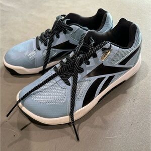 Reebok U-form CrossFit Lifting Tennis Shoes - blue and black - size 6.5 US